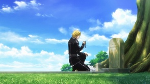 Reinhard visiting Kircheis grave (DNT).jpg